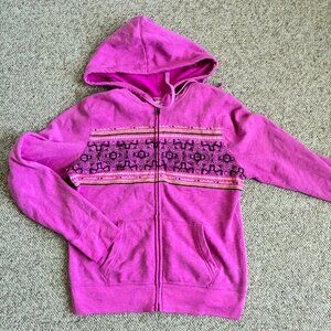 MOSSIMO Supply Co Pink Hoodie Swetshirt Top Womens Large